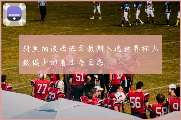 科里纳谈西班牙裁判入选世界杯人数偏少的看法与困惑